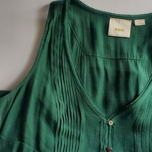 Anthropology Kelly Green Top PL